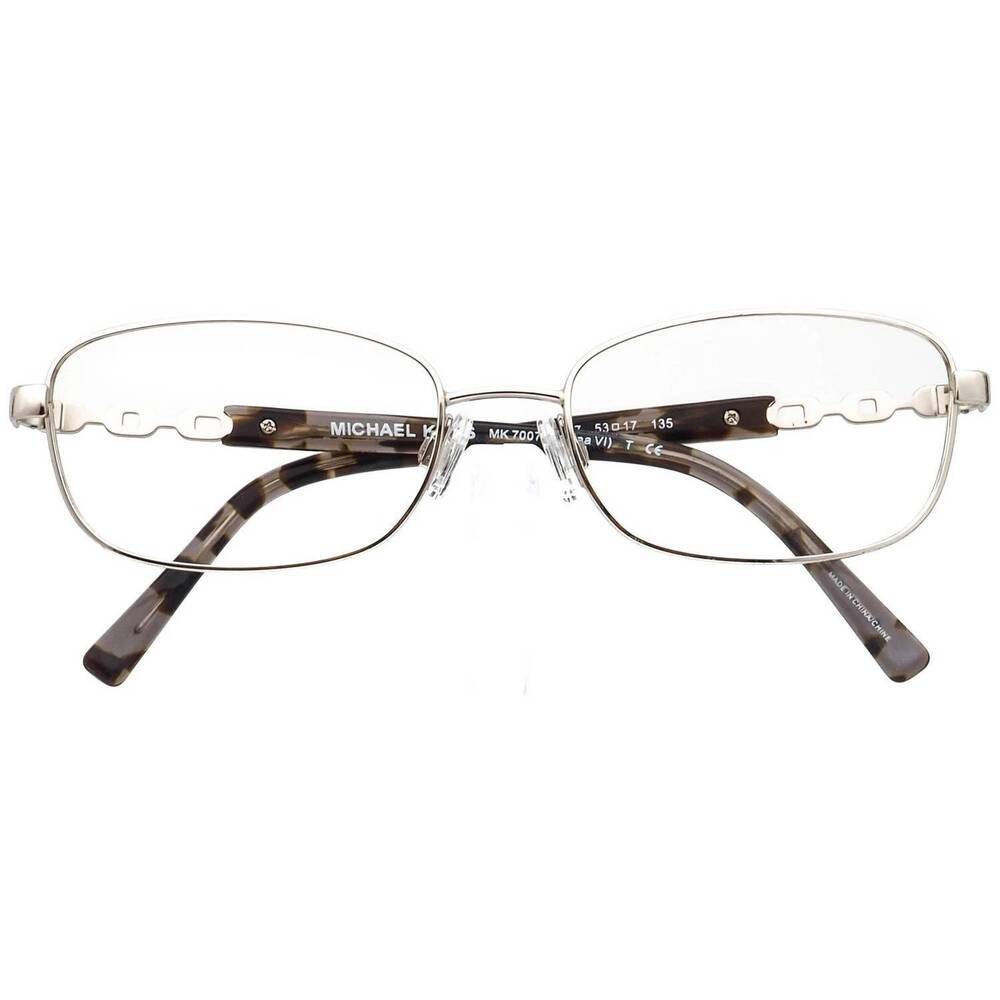 NEW MICHAEL KORS women's mk7007 rectangle eyeglasses in silver - Picture 4 of 4